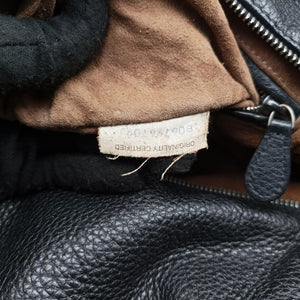 Pre-owned Bottega Veneta Cube soft bag Black x Brown Leather shoulderbag | stylenewstar
