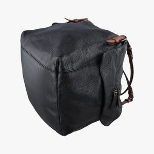 Pre-owned Bottega Veneta Cube soft bag Black x Brown Leather shoulderbag | stylenewstar