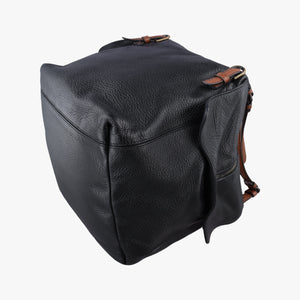 Pre-owned Bottega Veneta Cube soft bag Black x Brown Leather shoulderbag | stylenewstar