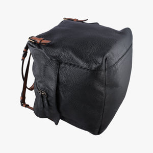 Pre-owned Bottega Veneta Cube soft bag Black x Brown Leather shoulderbag | stylenewstar