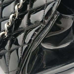 Secondhand Chanel Mademoiselle Bowling Black Patent leather A50557 shoulderbag | stylenewstar