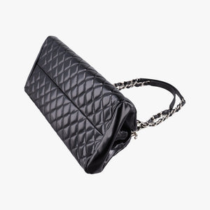 Secondhand Chanel Mademoiselle Bowling Black Patent leather A50557 shoulderbag | stylenewstar