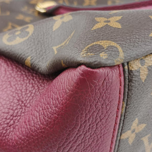 Pre-owned Louis Vuitton PALLAS Brown×RAISIN Monogram Canvas×calf leather M42810 shoulderbag | stylenewstar