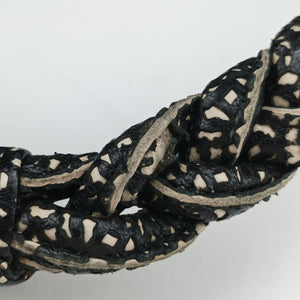 Vintage Bottega Veneta Laser-cut Floral Applique Limited Edition Black Leather handbag | stylenewstar