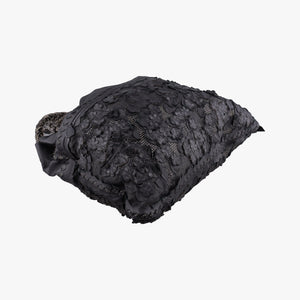 Vintage Bottega Veneta Laser-cut Floral Applique Limited Edition Black Leather handbag | stylenewstar