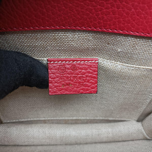 Pre-owned Gucci Interlocking G Red Leather 510304 shoulderbag | stylenewstar