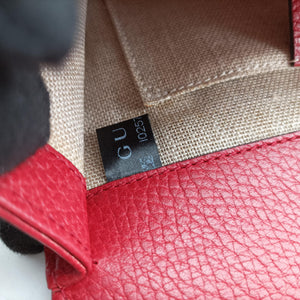 Pre-owned Gucci Interlocking G Red Leather 510304 shoulderbag | stylenewstar