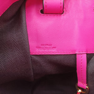 Pre-owned Loewe Hammock Rose×white Leather shoulderbag | stylenewstar