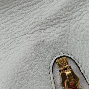 Pre-owned Loewe Hammock Rose×white Leather shoulderbag | stylenewstar