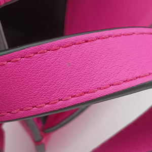 Pre-owned Loewe Hammock Rose×white Leather shoulderbag | stylenewstar