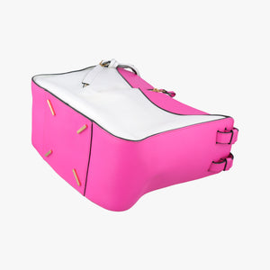 Pre-owned Loewe Hammock Rose×white Leather shoulderbag | stylenewstar