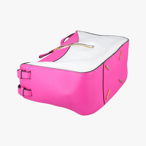 Pre-owned Loewe Hammock Rose×white Leather shoulderbag | stylenewstar