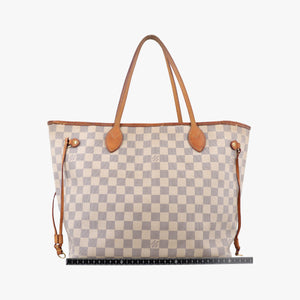Vintage Louis Vuitton Neverfull MM Azur Damier Canvas N51107 handbag | stylenewstar