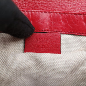 Pre-owned Gucci Soho Red Leather 323190 shoulderbag | stylenewstar