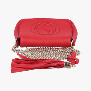 Pre-owned Gucci Soho Red Leather 323190 shoulderbag | stylenewstar