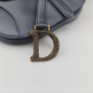 Pre-owned Christian Dior Saddle Purple silk handbag | stylenewstar