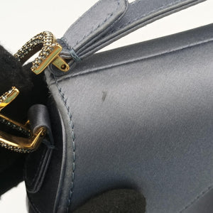 Pre-owned Christian Dior Saddle Purple silk handbag | stylenewstar