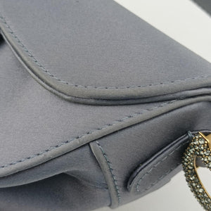 Pre-owned Christian Dior Saddle Purple silk handbag | stylenewstar