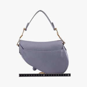 Pre-owned Christian Dior Saddle Purple silk handbag | stylenewstar