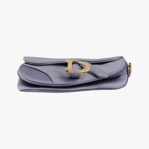 Pre-owned Christian Dior Saddle Purple silk handbag | stylenewstar