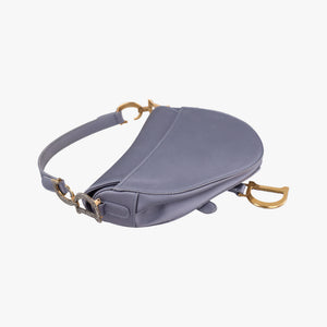 Pre-owned Christian Dior Saddle Purple silk handbag | stylenewstar