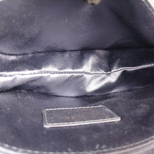 Pre-owned Christian Dior Saddle Purple silk handbag | stylenewstar
