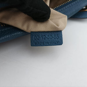 Pre-owned Chloe Paraty Blue Leather shoulderbag | stylenewstar