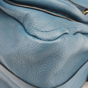 Pre-owned Chloe Paraty Blue Leather shoulderbag | stylenewstar