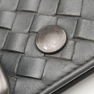 Pre-owned Bottega Veneta Intrecciato Shopper Acatl Grey lambskin handbag | stylenewstar