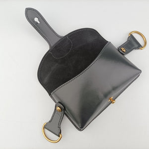 Pre-owned Christian Dior Mini D-Bee Black Leather shoulderbag | stylenewstar