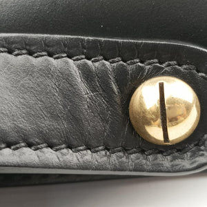 Pre-owned Christian Dior Mini D-Bee Black Leather shoulderbag | stylenewstar
