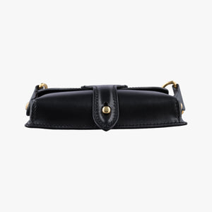 Pre-owned Christian Dior Mini D-Bee Black Leather shoulderbag | stylenewstar