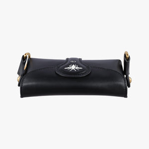 Pre-owned Christian Dior Mini D-Bee Black Leather shoulderbag | stylenewstar