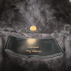 Pre-owned Christian Dior Mini D-Bee Black Leather shoulderbag | stylenewstar