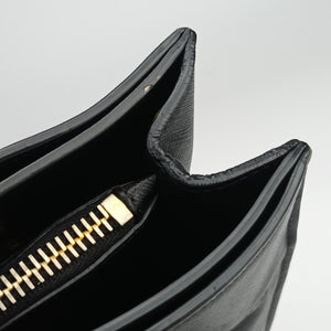 Pre-owned Prada Triple Pocket Convertible Zip Tote Black SAFFIANO Leather BN2603 handbag | stylenewstar