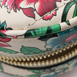 Vintage Gucci GG Marmont Flower Print Heart Multicolour Leather 740355 shoulderbag | stylenewstar