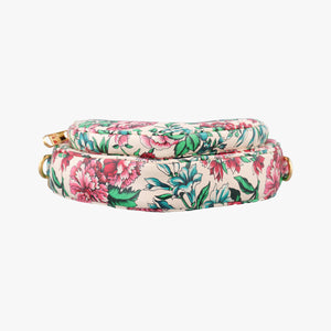 Vintage Gucci GG Marmont Flower Print Heart Multicolour Leather 740355 shoulderbag | stylenewstar
