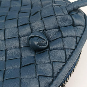 Vintage Bottega Veneta NODINI Intrecciato Blue lambskin shoulderbag | stylenewstar