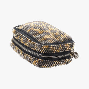 Pre-owned Christian Louboutin Piloutin Black×Leopard Print Leather shoulderbag | stylenewstar