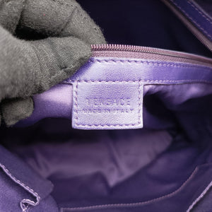 Secondhand VERSACE medusa Purple Patent Leather shoulderbag | stylenewstar