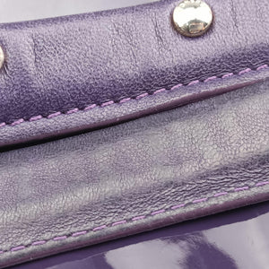 Secondhand VERSACE medusa Purple Patent Leather shoulderbag | stylenewstar