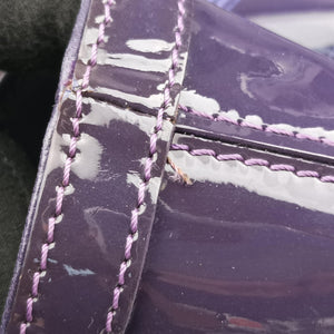 Secondhand VERSACE medusa Purple Patent Leather shoulderbag | stylenewstar