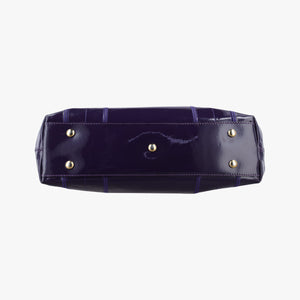 Secondhand VERSACE medusa Purple Patent Leather shoulderbag | stylenewstar