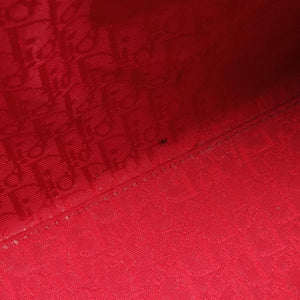 Pre-owned Christian Dior Lady Dior Red patent shoulderbag | stylenewstar