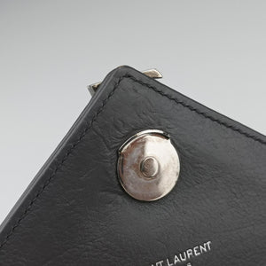 Secondhand Yves Saint Laurent COLLEGE Grey Leather 428056 shoulderbag | stylenewstar