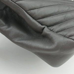 Secondhand Yves Saint Laurent COLLEGE Grey Leather 428056 shoulderbag | stylenewstar