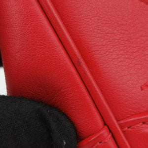 Secondhand VERSACE Palazzo Empire Red Leather shoulderbag | stylenewstar