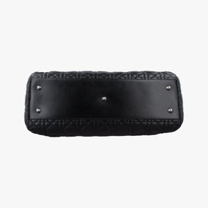Vintage Christian Dior Cannage Dior Soft Shopping Black lambskin shoulderbag | stylenewstar