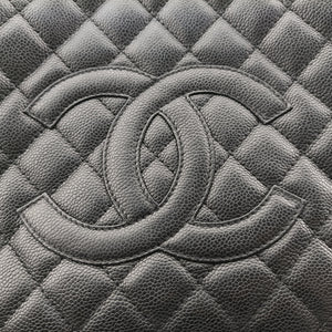 Pre-owned Chanel Matelasse Cocomark GST Black caviar skin A20995 shoulderbag | stylenewstar