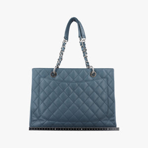 Pre-owned Chanel Matelasse Cocomark GST Blue caviar skin A50995 shoulderbag | stylenewstar